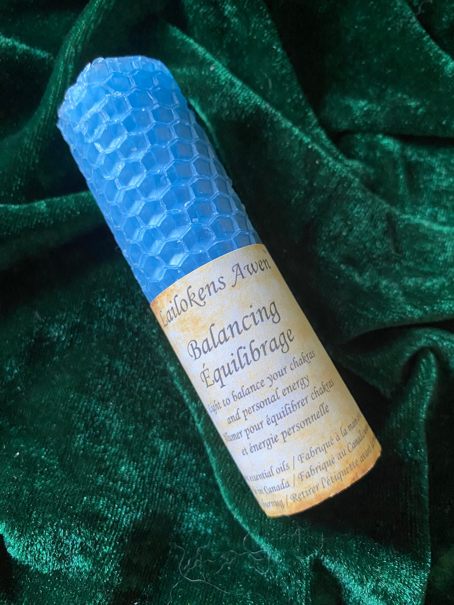 Lailokens Awen Beeswax Spell Candle - Balancing