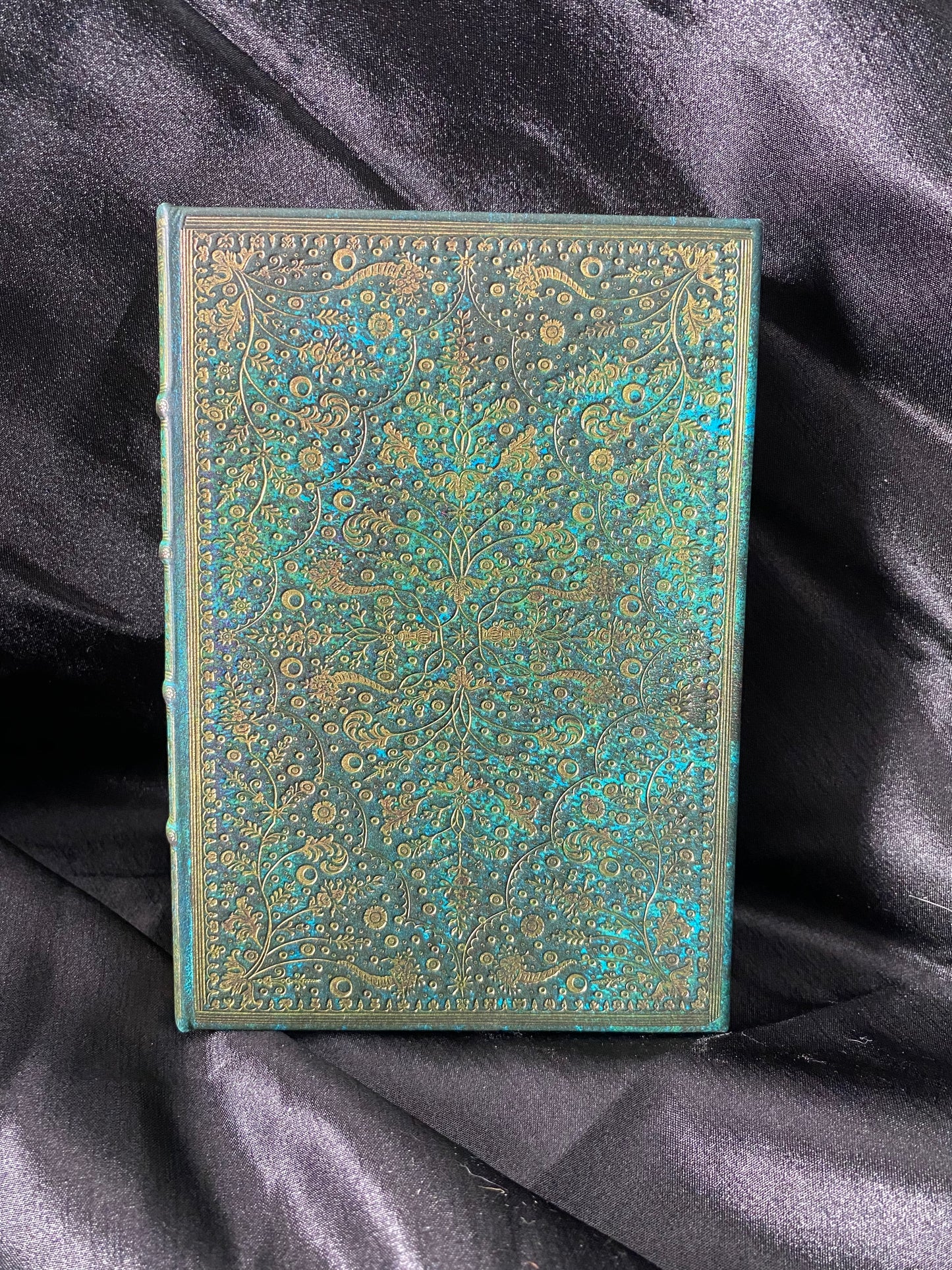 Emerald Flower Midi Unlined Hardcover Journal