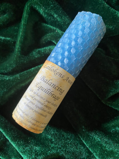 Lailokens Awen Beeswax Spell Candle - Balancing