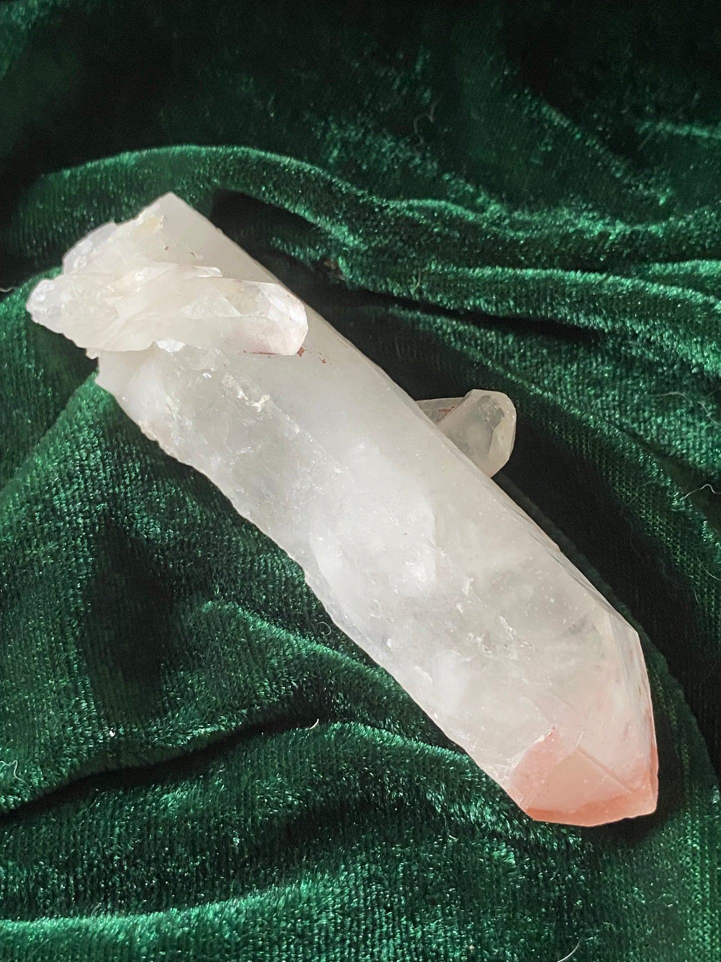 Quartz Point with Iron Oxide